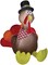 The Costume Center 72" Brown and Yellow Inflatable Turkey Outdoor Thanksgiving Decor
